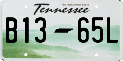 TN license plate B1365L