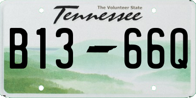 TN license plate B1366Q