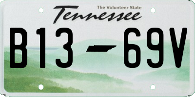 TN license plate B1369V