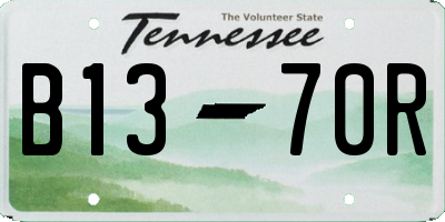 TN license plate B1370R