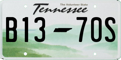 TN license plate B1370S