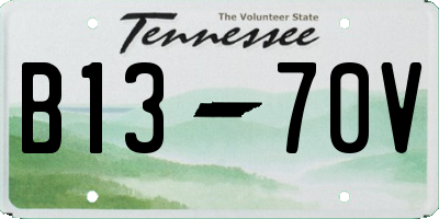 TN license plate B1370V