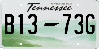 TN license plate B1373G