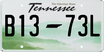 TN license plate B1373L