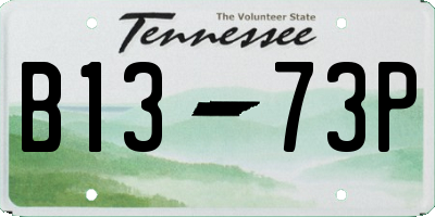 TN license plate B1373P