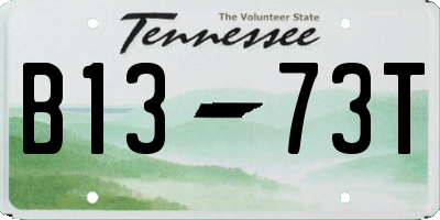TN license plate B1373T