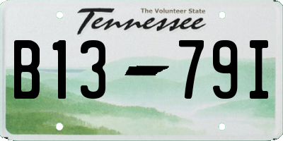 TN license plate B1379I
