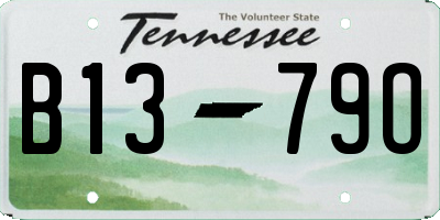 TN license plate B1379O