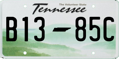 TN license plate B1385C