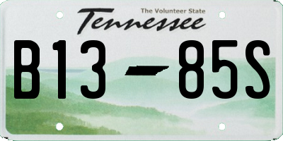TN license plate B1385S