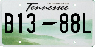 TN license plate B1388L