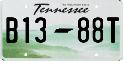 TN license plate B1388T