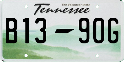 TN license plate B1390G