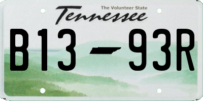 TN license plate B1393R