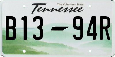 TN license plate B1394R