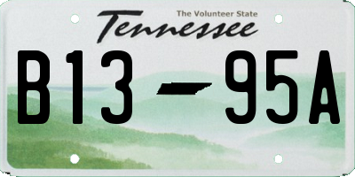 TN license plate B1395A