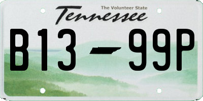 TN license plate B1399P