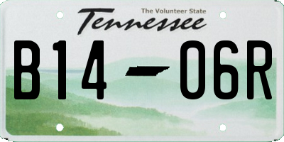 TN license plate B1406R