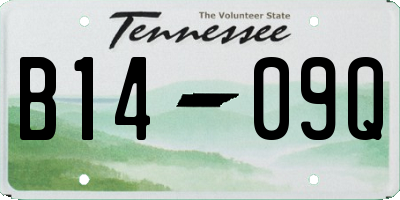 TN license plate B1409Q