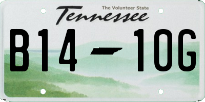 TN license plate B1410G
