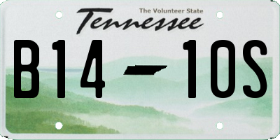 TN license plate B1410S