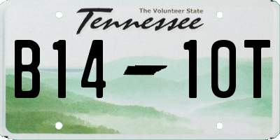 TN license plate B1410T