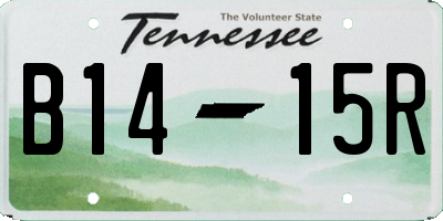 TN license plate B1415R