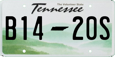 TN license plate B1420S