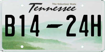 TN license plate B1424H
