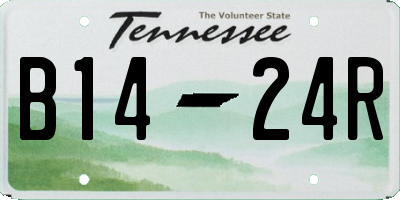 TN license plate B1424R