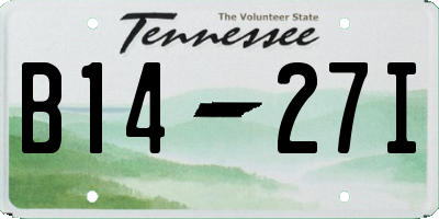 TN license plate B1427I