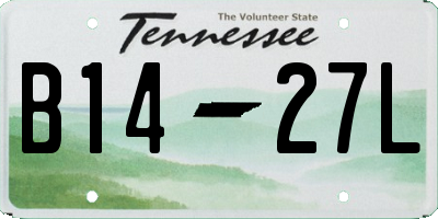 TN license plate B1427L