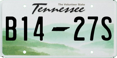 TN license plate B1427S
