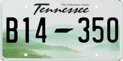 TN license plate B1435O