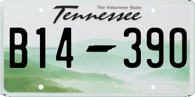 TN license plate B1439O
