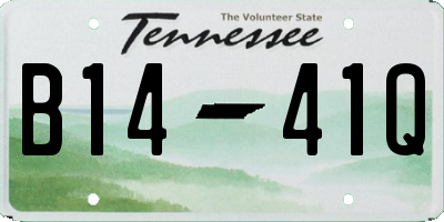 TN license plate B1441Q