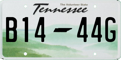 TN license plate B1444G