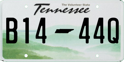 TN license plate B1444Q