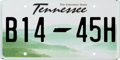 TN license plate B1445H
