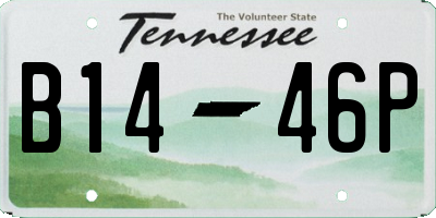 TN license plate B1446P