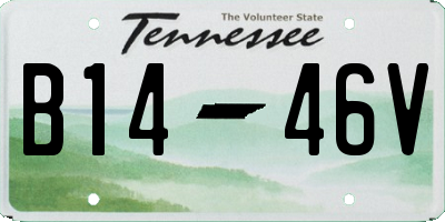 TN license plate B1446V