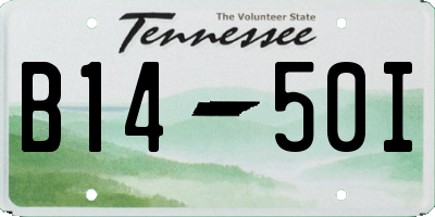 TN license plate B1450I