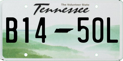 TN license plate B1450L
