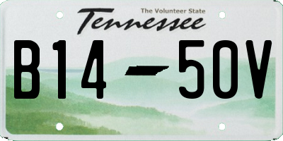 TN license plate B1450V