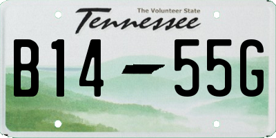 TN license plate B1455G