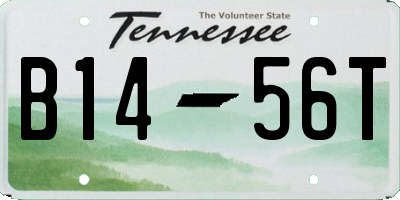 TN license plate B1456T