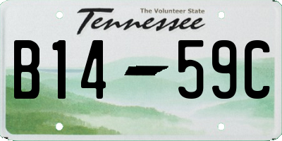TN license plate B1459C