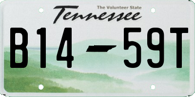 TN license plate B1459T
