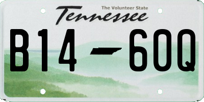 TN license plate B1460Q