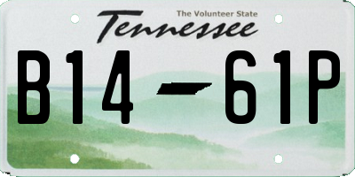 TN license plate B1461P